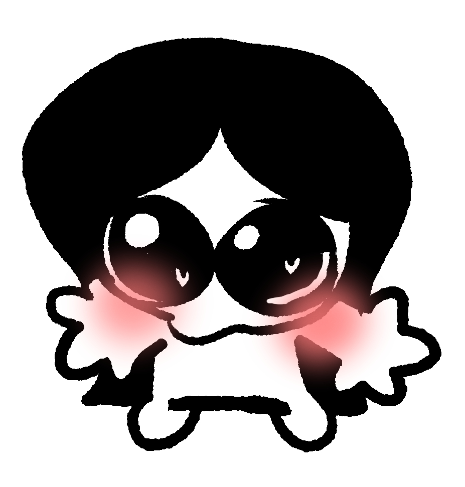 Image of Lydia in the style of an mspaint doodle done by Nillo on Twitter